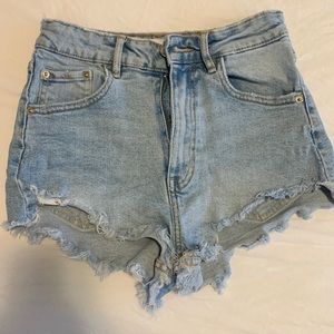 Zara Hi Rise Denim Shorts - Size 0